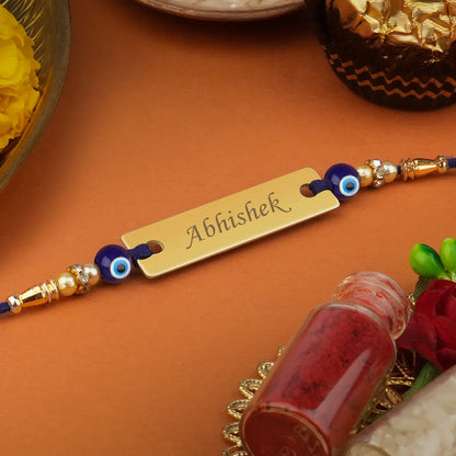 Personalized Evil Eye Name Rakhi | Raksha Bandhan Special